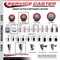 Service Caster 3.5'' Red Poly Wheel Swivel Bolt Hole Caster Set with 2 Posi Lock Brakes, 4PK SCC-BH20S3514-PPUB-RED-PLB-2-S-2 - alternate 4